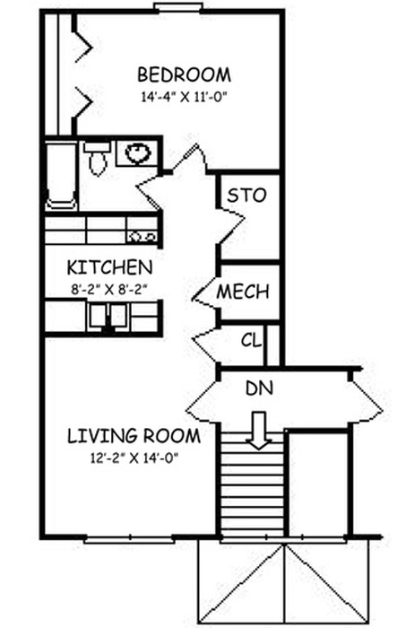 The Studebaker (Upper Level) Floor Plan Image